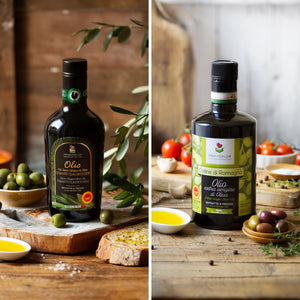 Italian Extra Virgin Olive Oil Duo DOP | Chianti Classico and Colline di Romagna