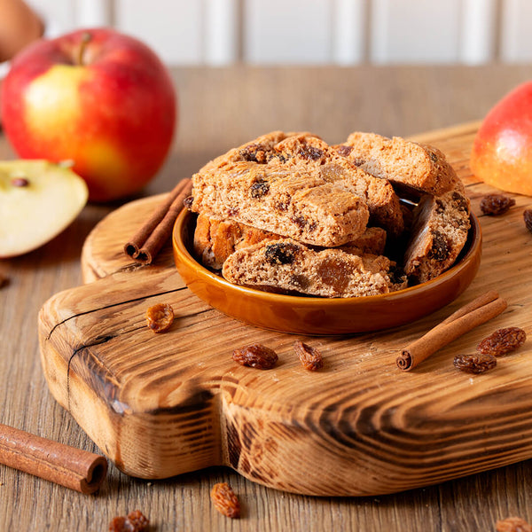 Apple, Raisin & Cinnamon Cantucci – Italian Tuscan Biscotti| Emilia ...