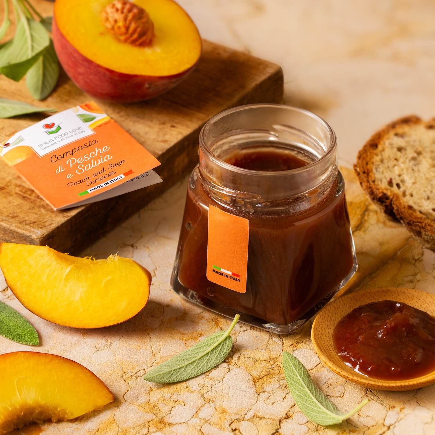 Peach and Sage Compote