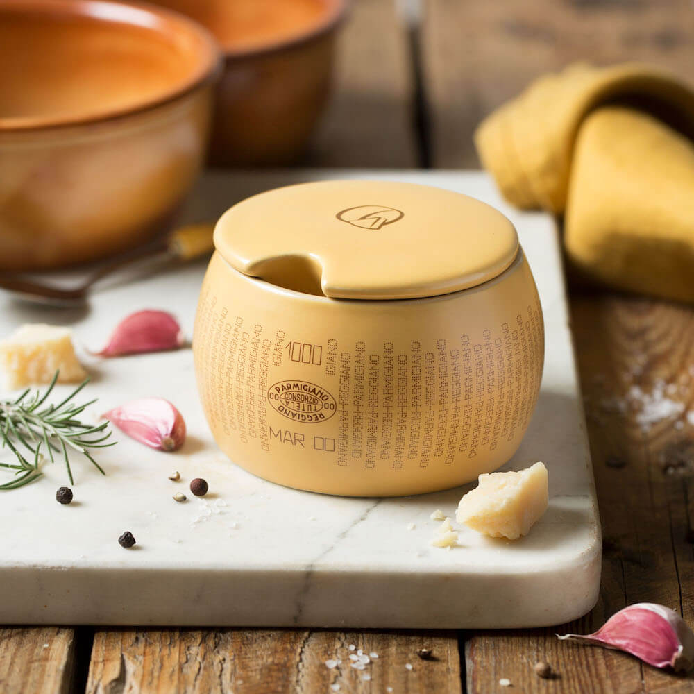 Parmesan Cheese Bowl in Ceramic with Spoon: buy now